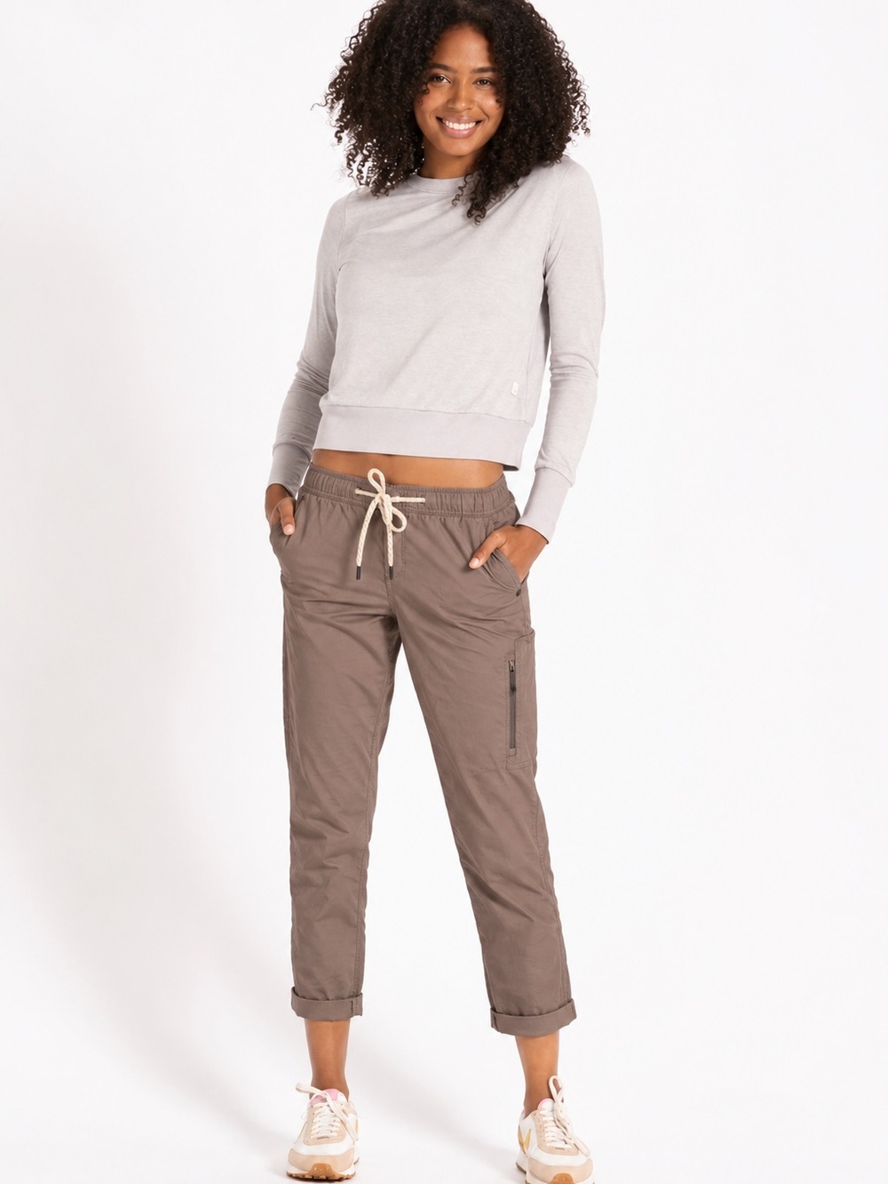 Women’s Vuori Ripstop pants in Taupe